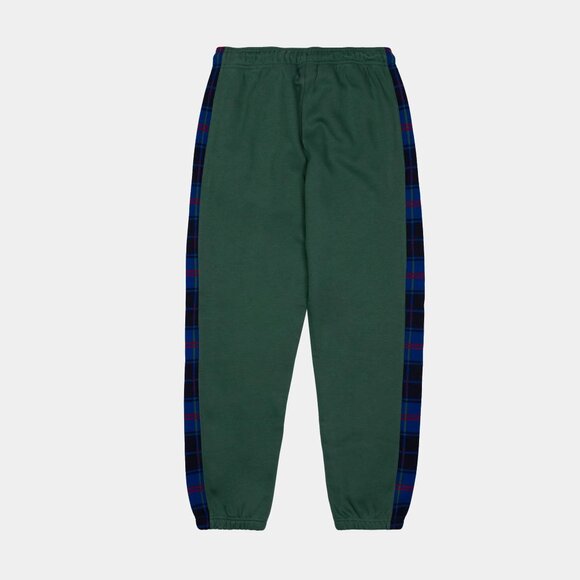 Nike Jordan Brooklyn Joggers Sweatpants Drawstring Plaid Pockets Green L Women's - Picture 3 of 10